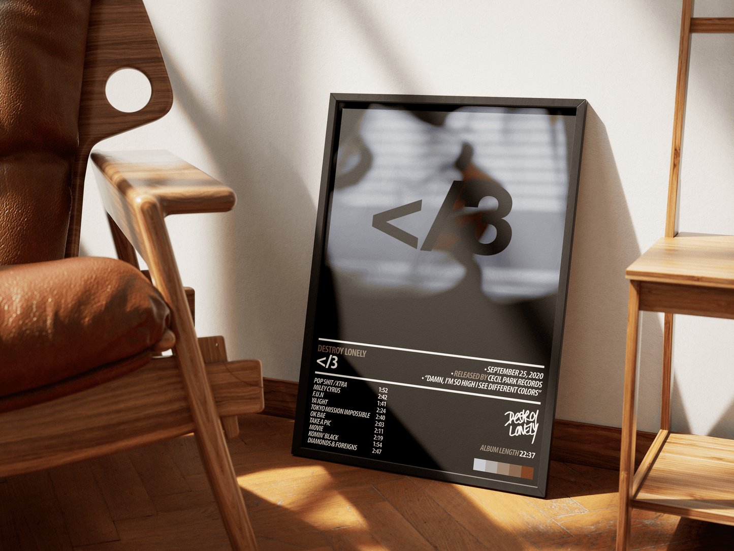 DESTROY LONELY Album Poster | </3 - ChordPrints