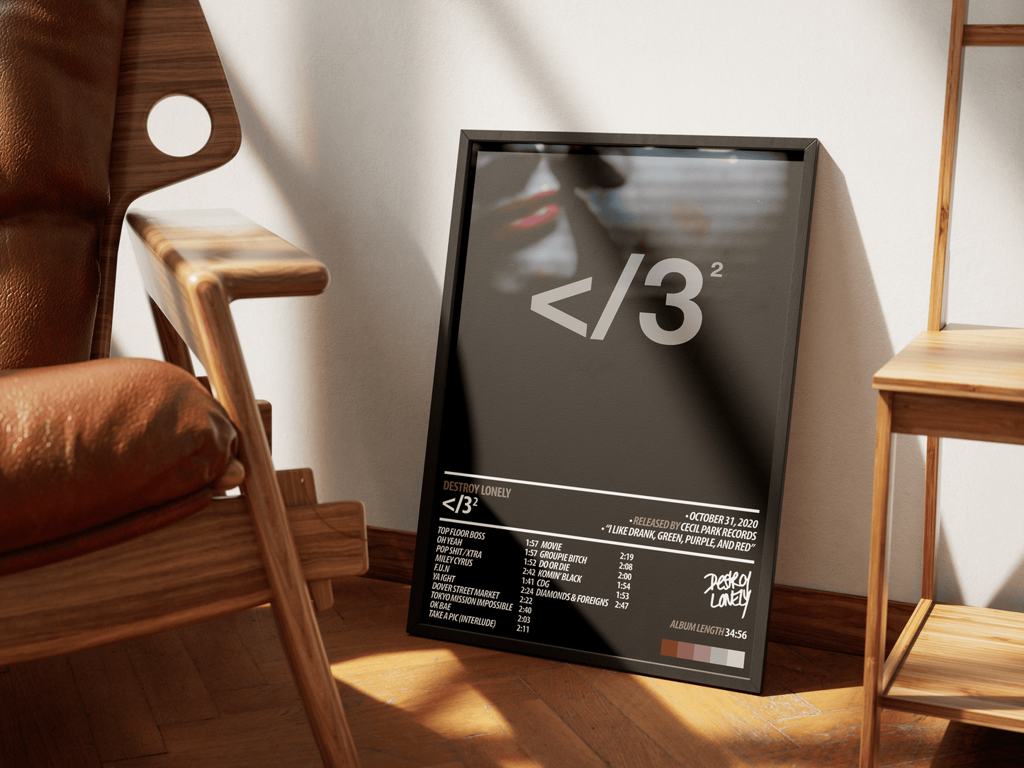 DESTROY LONELY Album Poster | </3^2 - ChordPrints