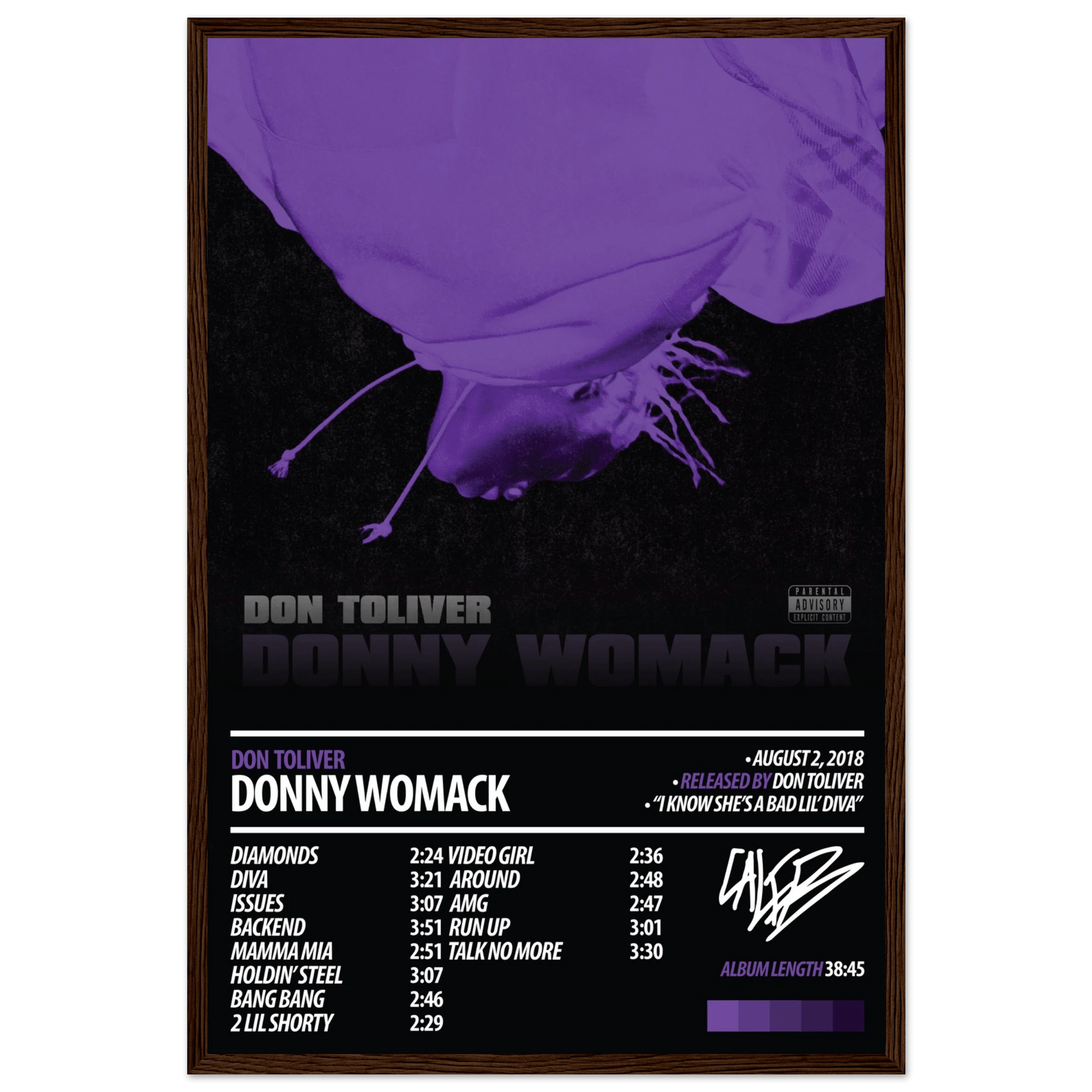 DON TOLIVER Album Poster | Donny Womack - HYUU Art