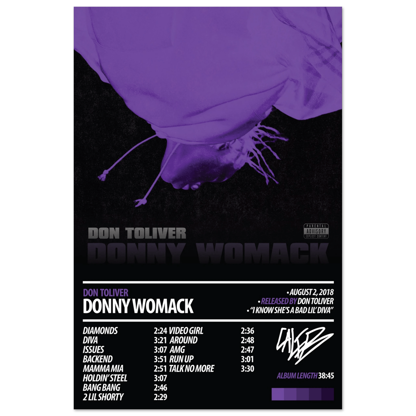 DON TOLIVER Album Poster | Donny Womack - HYUU Art
