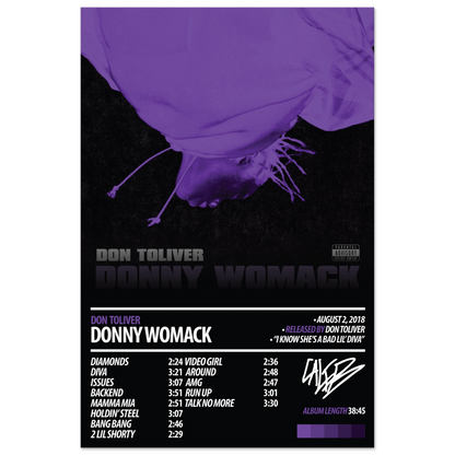 DON TOLIVER Album Poster | Donny Womack - HYUU Art
