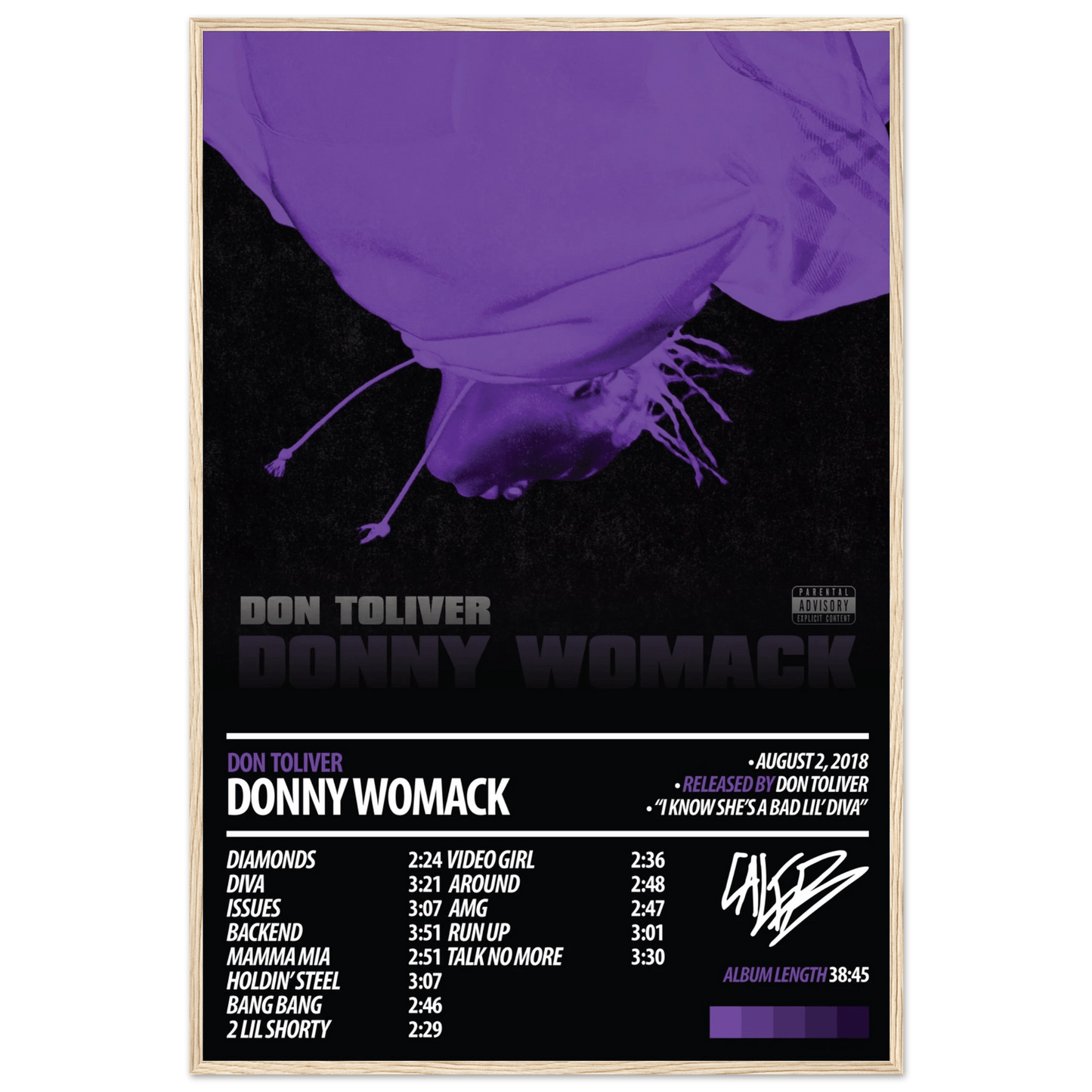 DON TOLIVER Album Poster | Donny Womack - HYUU Art