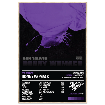 DON TOLIVER Album Poster | Donny Womack - HYUU Art