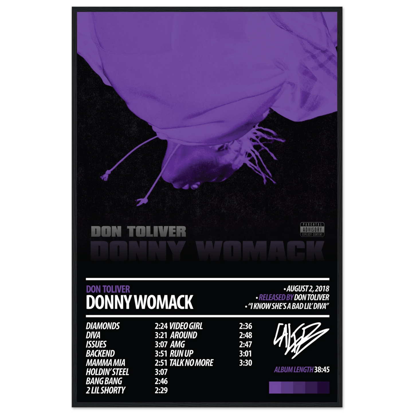 DON TOLIVER Album Poster | Donny Womack - HYUU Art