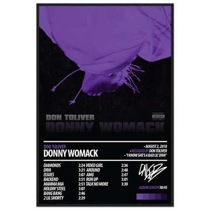 DON TOLIVER Album Poster | Donny Womack - HYUU Art