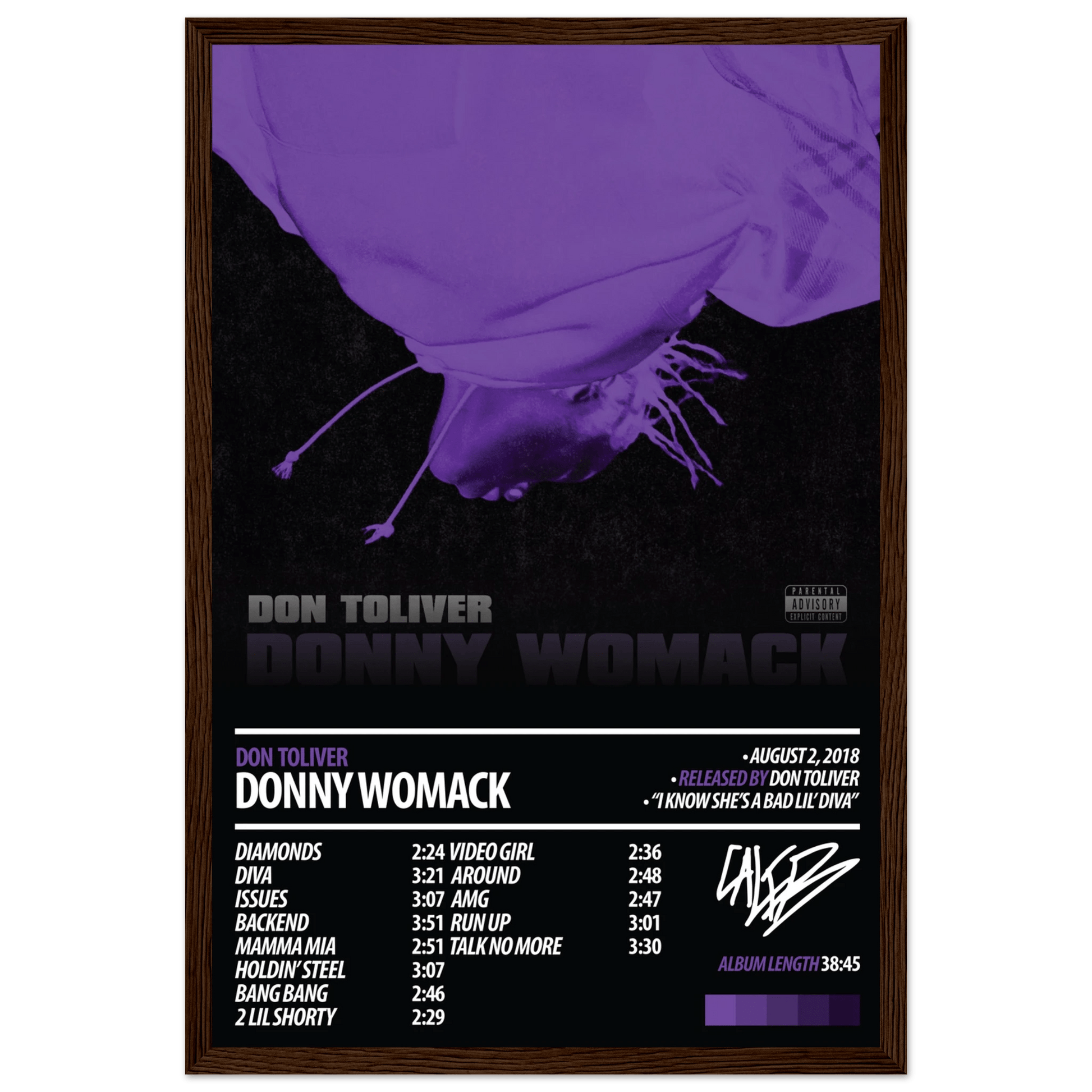 DON TOLIVER Album Poster | Donny Womack - HYUU Art