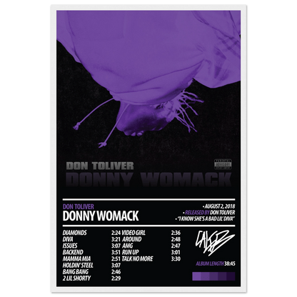 DON TOLIVER Album Poster | Donny Womack - HYUU Art