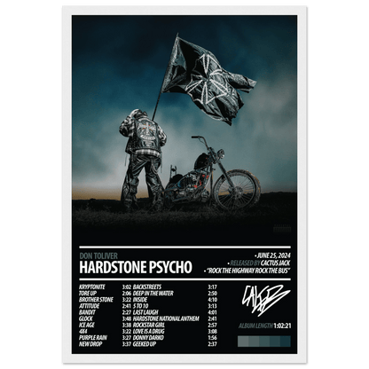 DON TOLIVER Album Poster | HARDSTONE PSYCHO - HYUU Art