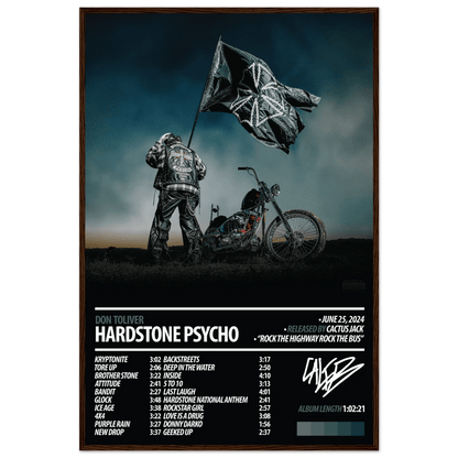 DON TOLIVER Album Poster | HARDSTONE PSYCHO - HYUU Art