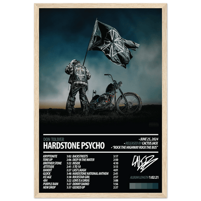 DON TOLIVER Album Poster | HARDSTONE PSYCHO - HYUU Art