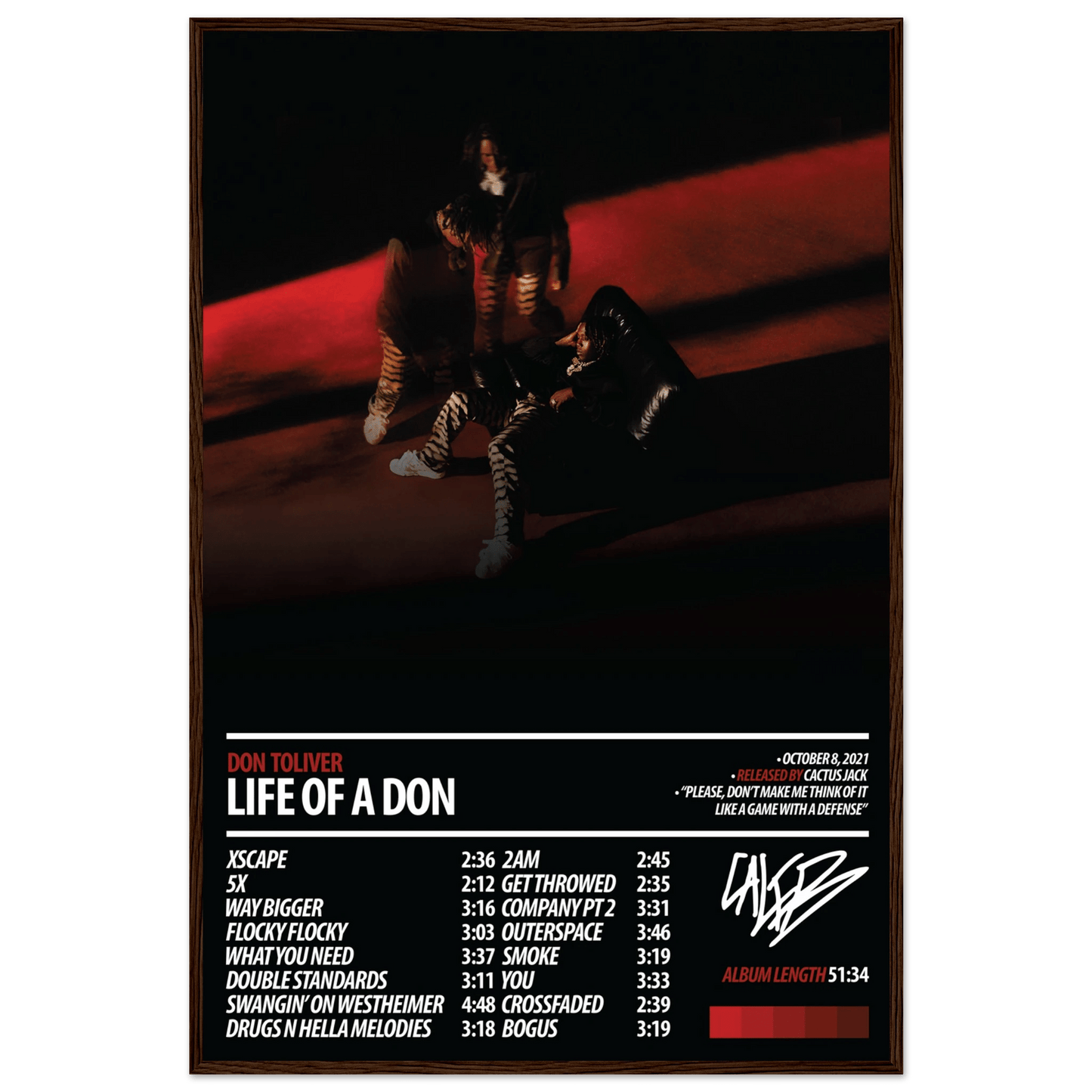 DON TOLIVER Album Poster | Life of a DON - HYUU Art