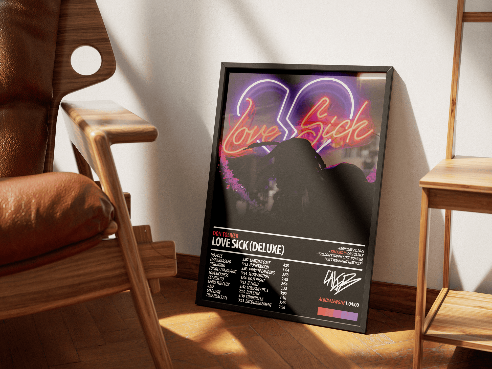 DON TOLIVER Album Poster | Love Sick (Deluxe) - ChordPrints