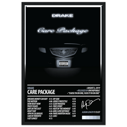 DRAKE Album Poster | Care Package - HYUU Art