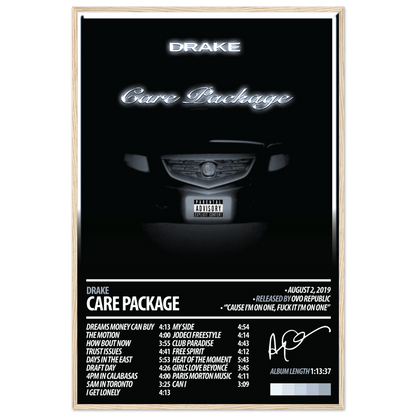 DRAKE Album Poster | Care Package - HYUU Art