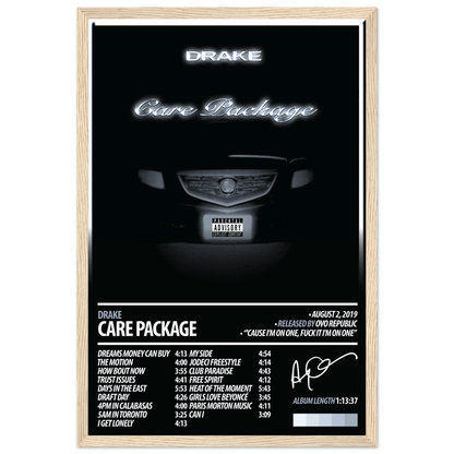 DRAKE Album Poster | Care Package - HYUU Art