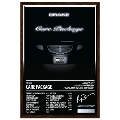 DRAKE Album Poster | Care Package - HYUU Art