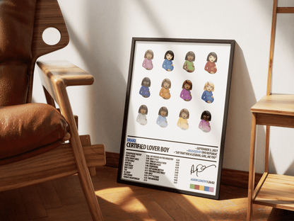 DRAKE Album Poster | Certified Lover Boy - ChordPrints