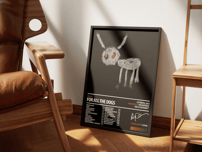 DRAKE Album Poster | For All The Dogs - ChordPrints
