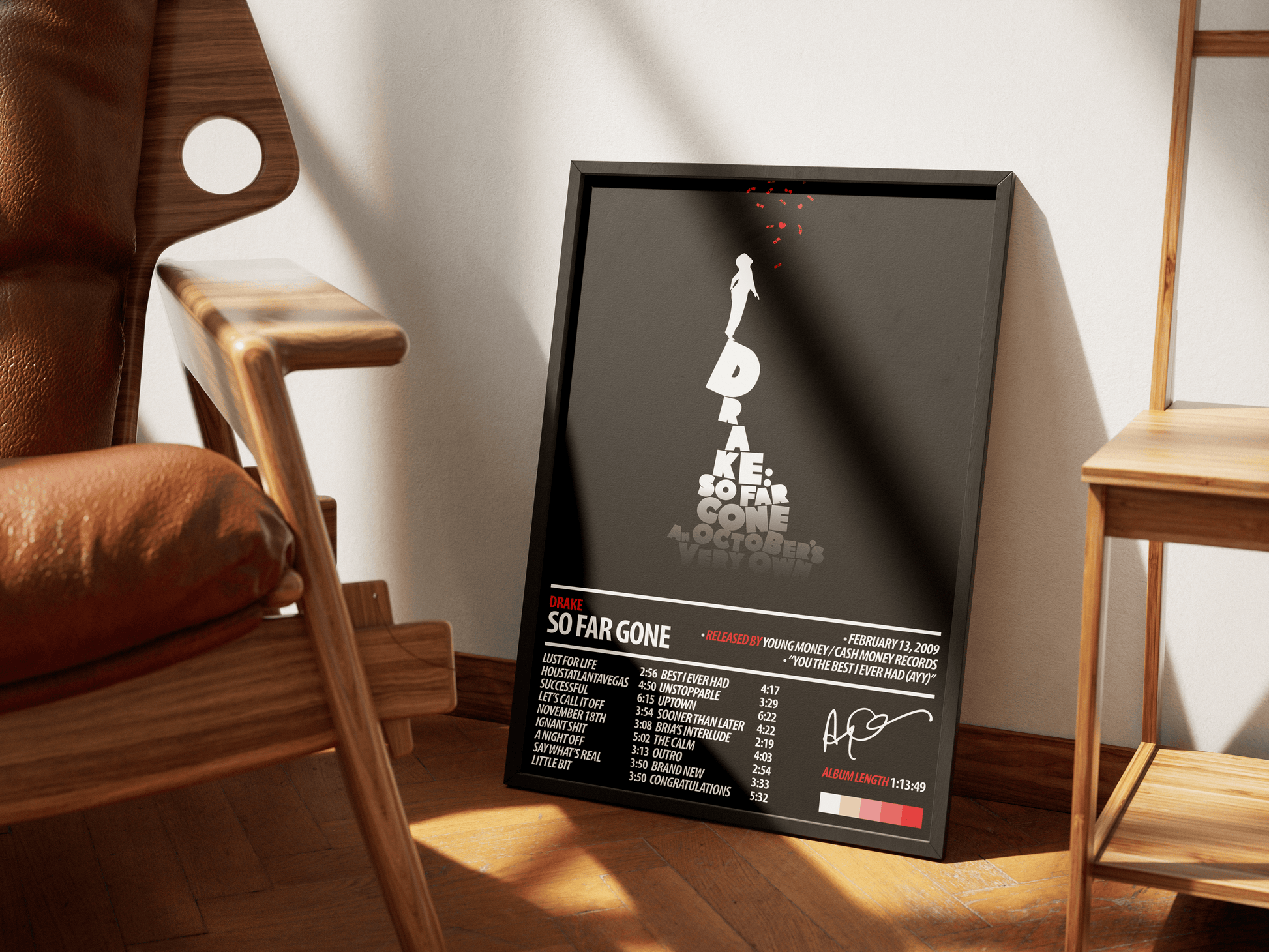 DRAKE Album Poster | So Far Gone - ChordPrints