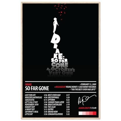 DRAKE Album Poster | So Far Gone - HYUU Art