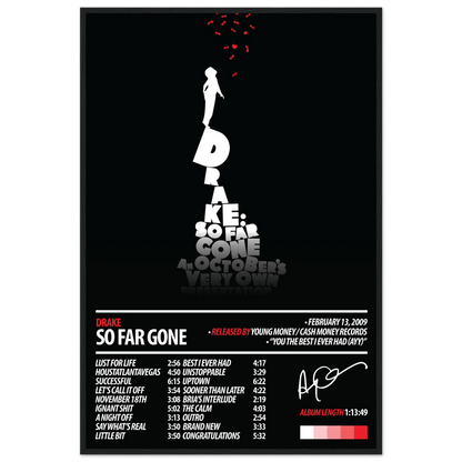 DRAKE Album Poster | So Far Gone - HYUU Art