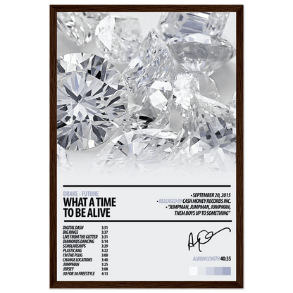 DRAKE Album Poster | What A Time To Be Alive - HYUU Art