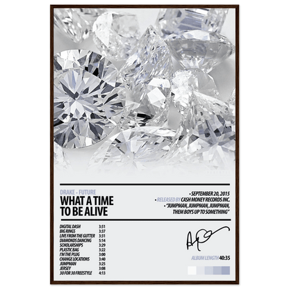 DRAKE Album Poster | What A Time To Be Alive - HYUU Art
