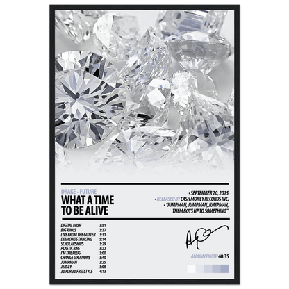 DRAKE Album Poster | What A Time To Be Alive - HYUU Art