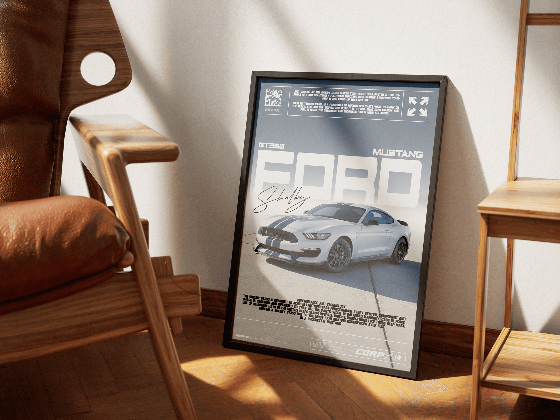 FORD MUSTANG SHELBY GT350 POSTER - ChordPrints