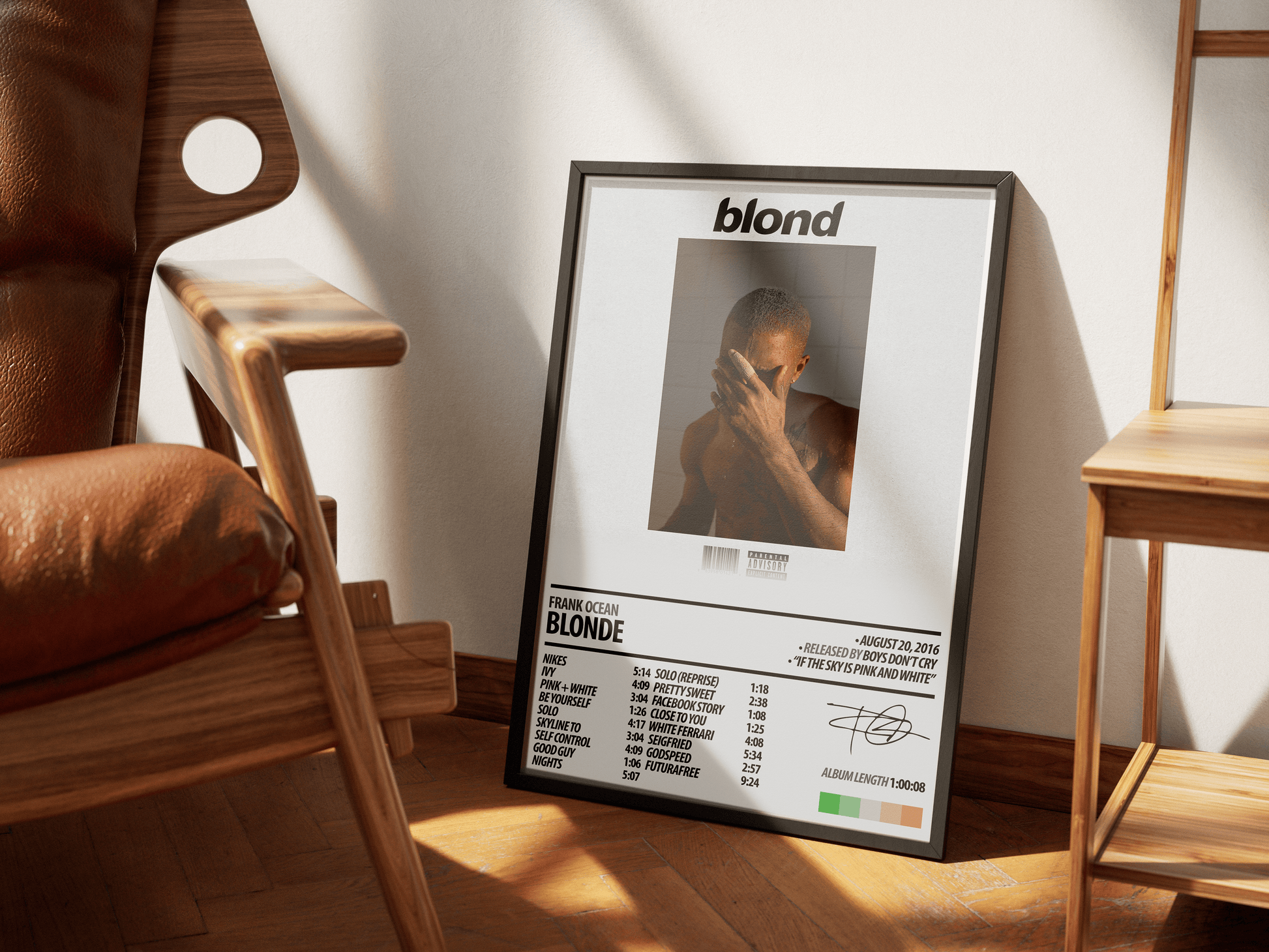 Frank Ocean Album Poster | Blonde - ChordPrints