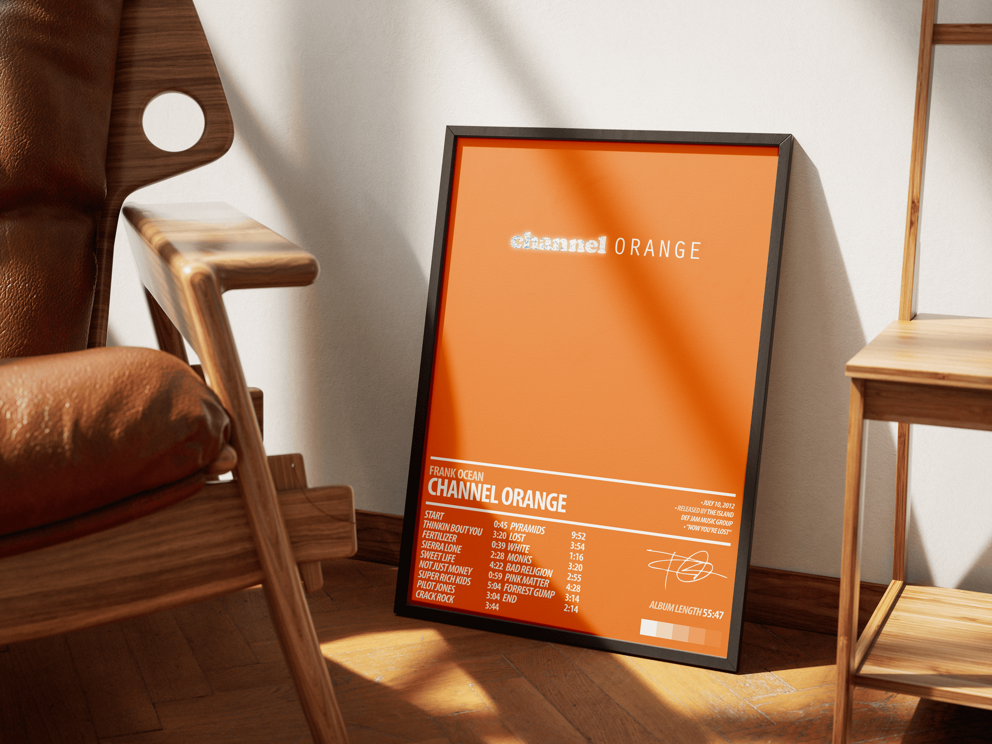 Frank Ocean Album Poster | Channel Orange - ChordPrints