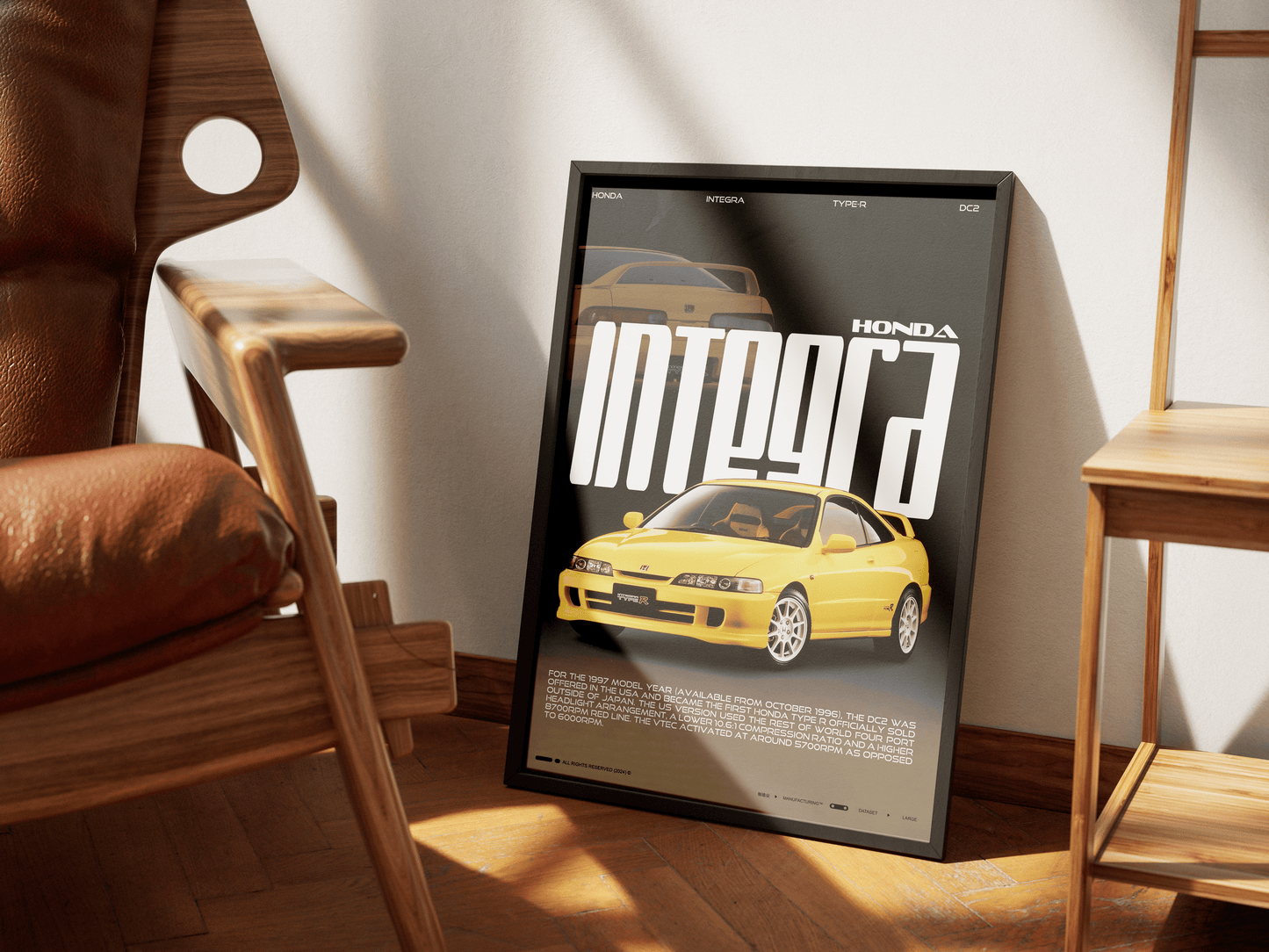 HONDA INTEGRA DC2 TYPE - R POSTER - ChordPrints