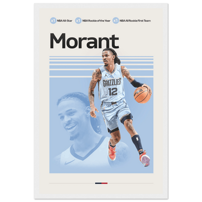 JA MORANT | BASKETBALL POSTER - HYUU Art