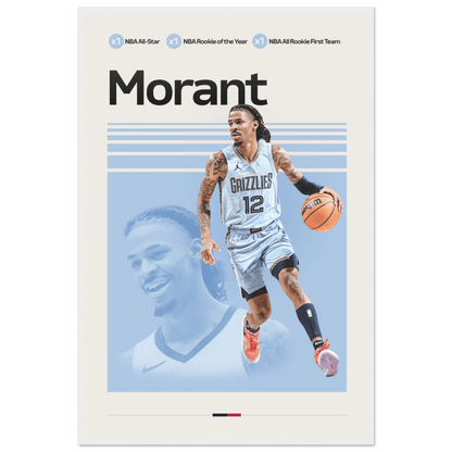 JA MORANT | BASKETBALL POSTER - HYUU Art