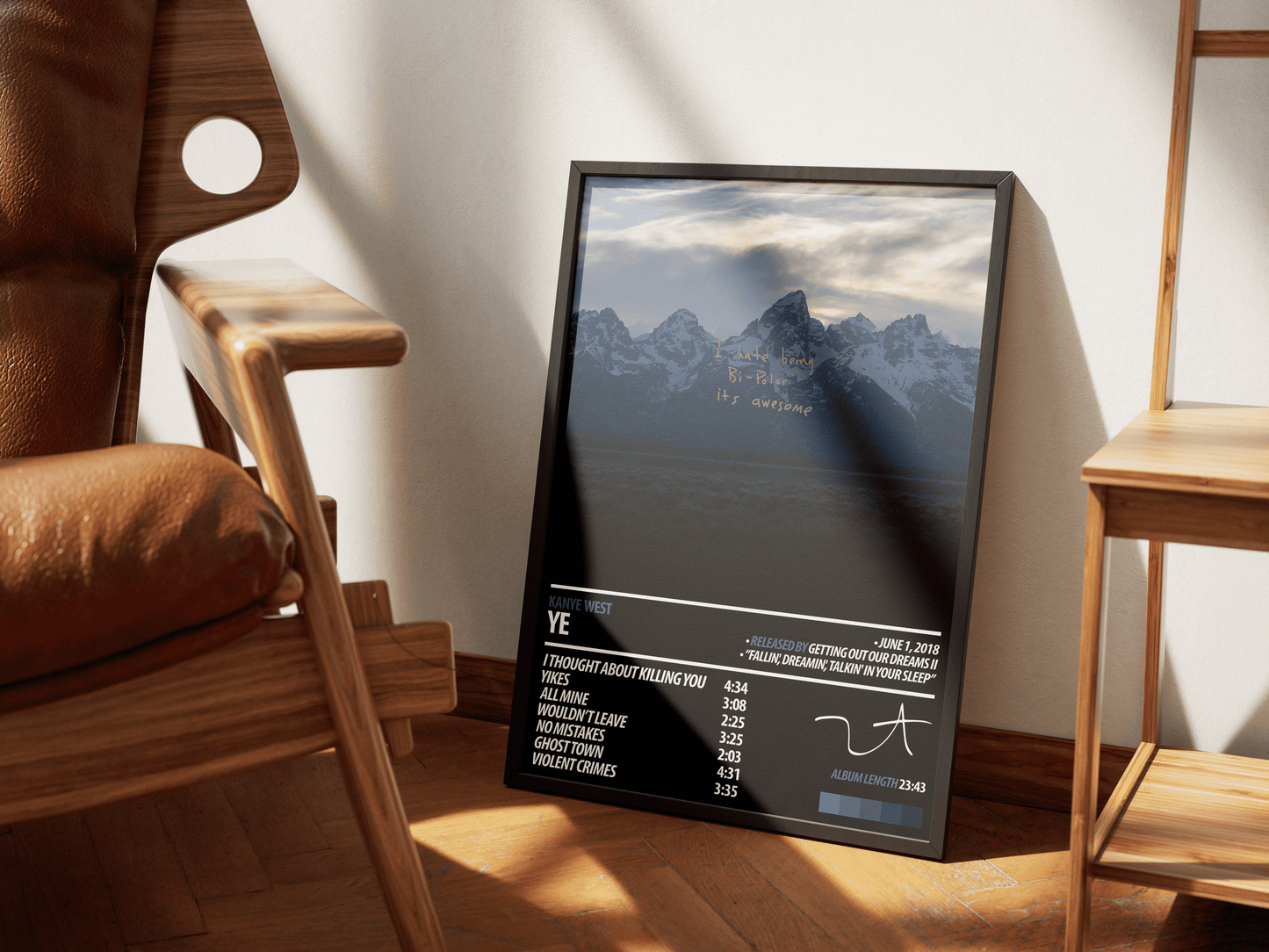KANYE WEST Album Poster | Ye - ChordPrints
