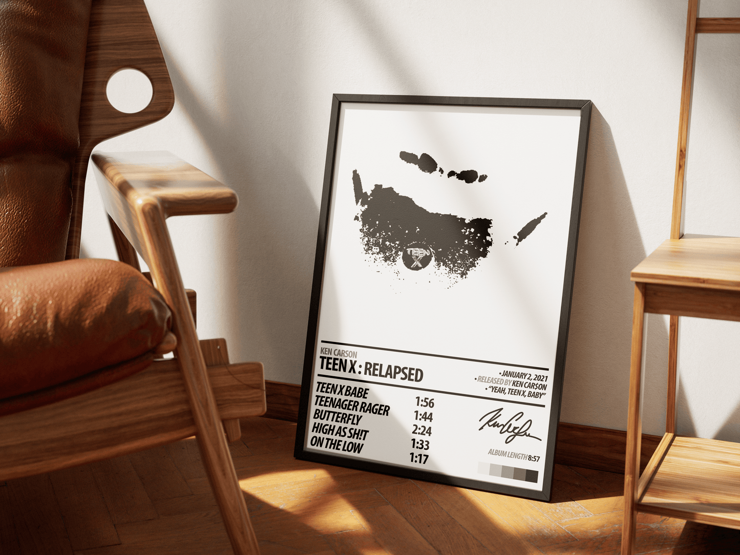 KEN CARSON Album Poster | Teen X : Relapsed - ChordPrints