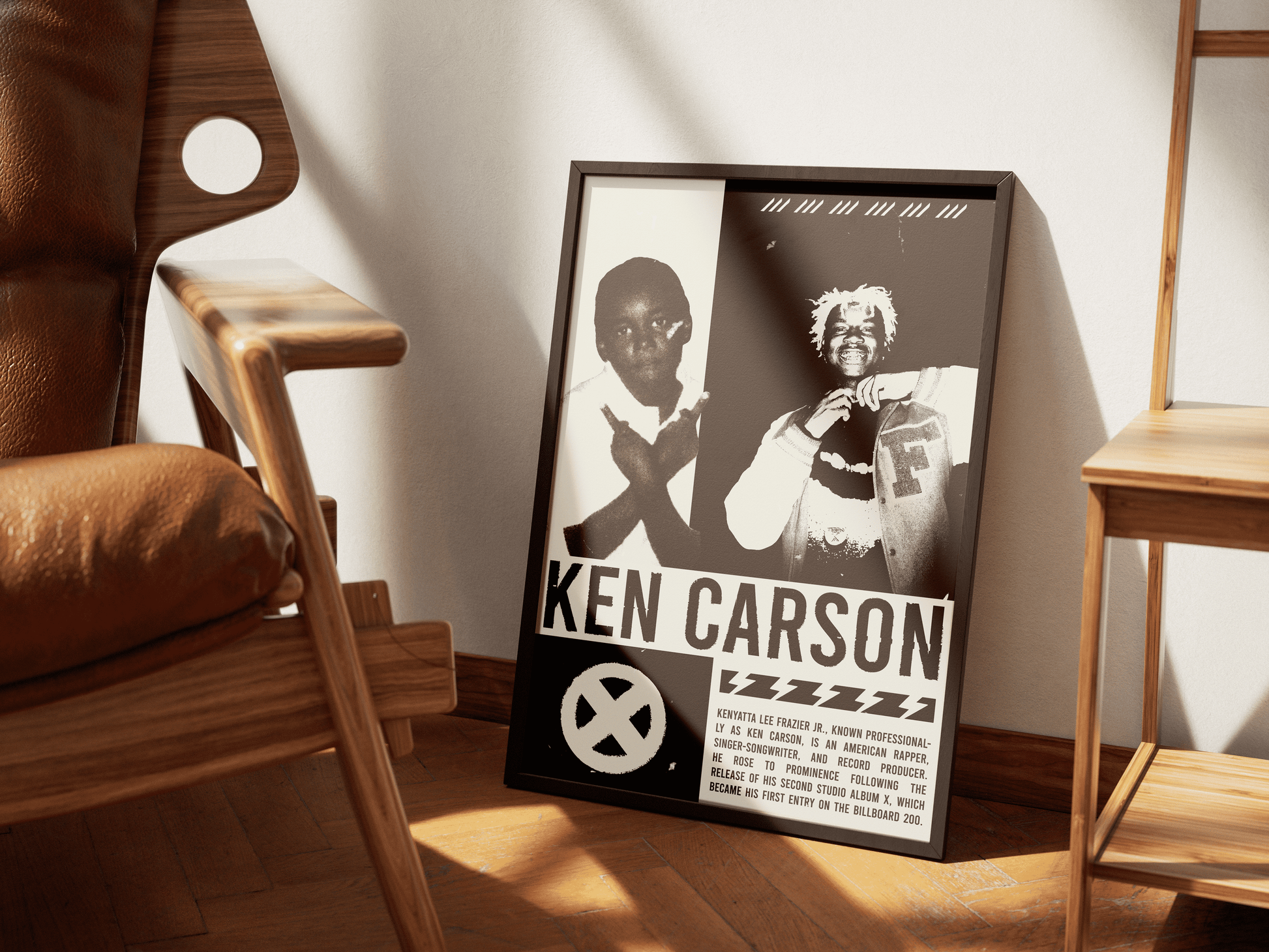 KEN CARSON Grunge Poster V1 - ChordPrints