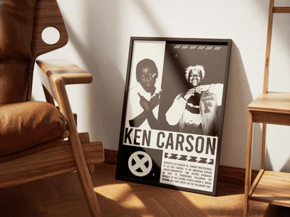 KEN CARSON Grunge Poster V1 - ChordPrints