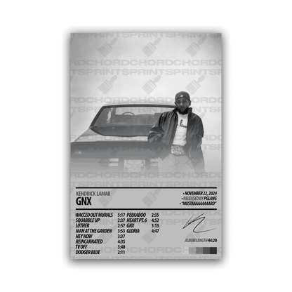 KENDRICK LAMAR Album Poster | GNX - ChordPrints