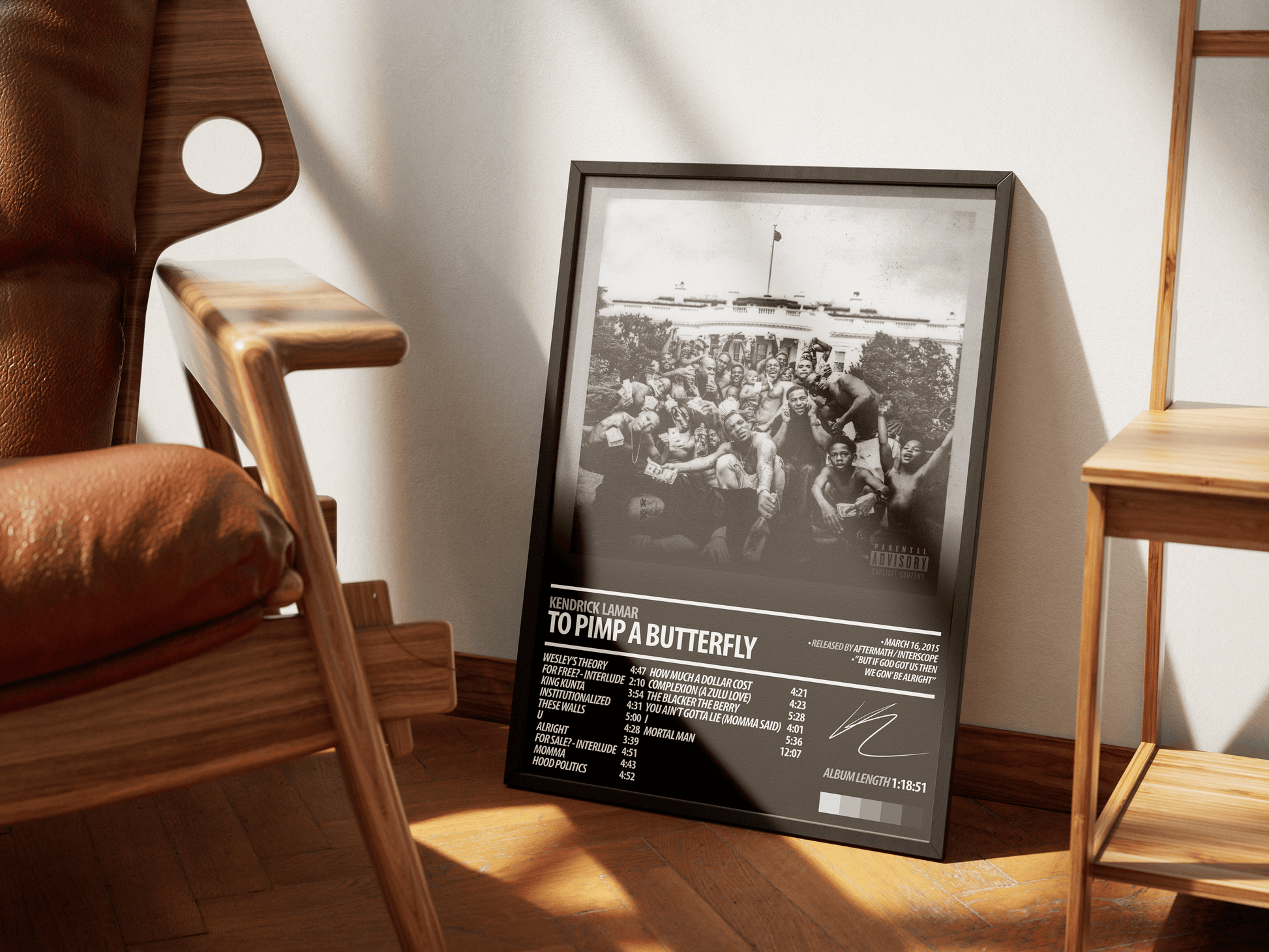 KENDRICK LAMAR Album Poster | To Pimp A Butterfly - ChordPrints