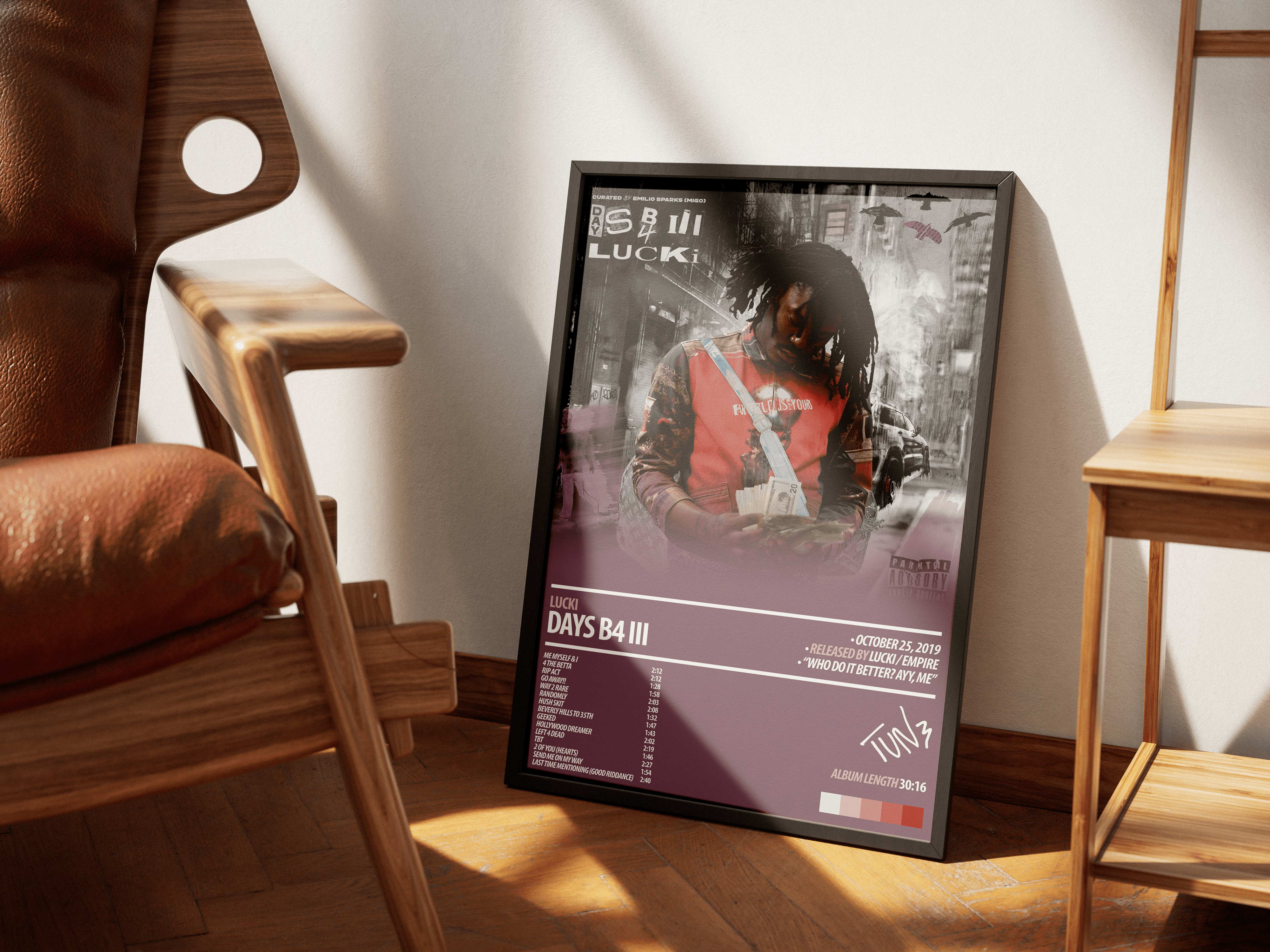 LUCKI Album Poster | Days B4 III – HYUU Art