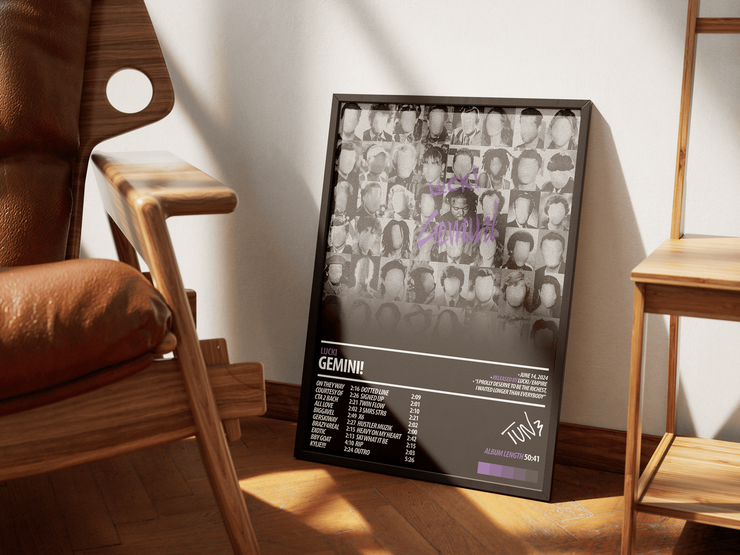 LUCKI Album Poster | GEMINI! - ChordPrints