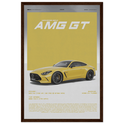 MERCEDES - BENZ AMG GT POSTER - HYUU Art