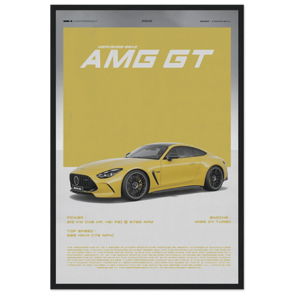 MERCEDES - BENZ AMG GT POSTER - HYUU Art
