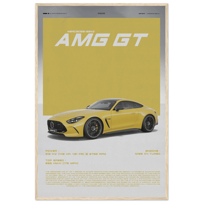 MERCEDES - BENZ AMG GT POSTER - HYUU Art