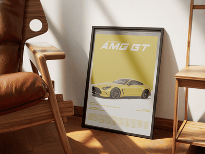 MERCEDES - BENZ AMG GT POSTER - ChordPrints
