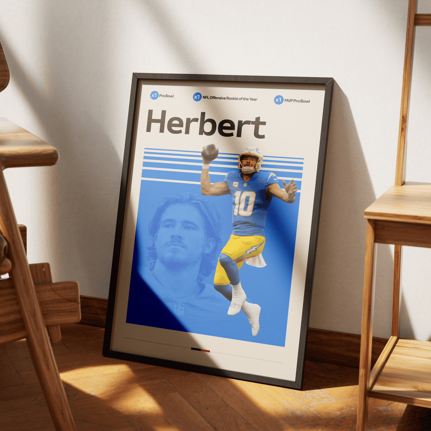 JUSTIN HERBERT | FOOTBALL POSTER