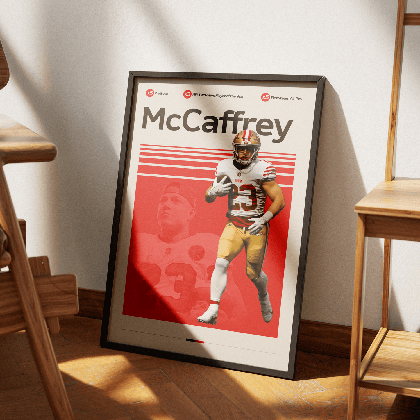 CHRISTIAN MCCAFFERY | FOOTBALL POSTER
