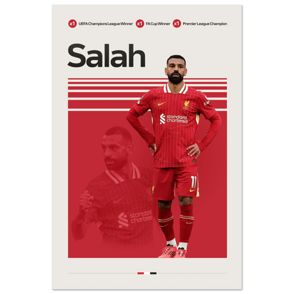 MOHAMED SALAH | SOCCER POSTER - HYUU Art
