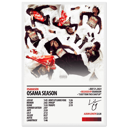 OSAMASON Album Poster | Osama Season - HYUU Art
